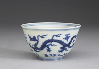 图片[2]-Teacup in underglaze blue witj clouds and dragons decoration, Chia-ching reign (1522-1566), Ming dynasty-China Archive